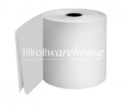 70 x 70 x 12.7mm Core 2 Ply Rolls White/White Boxed 20s - 053